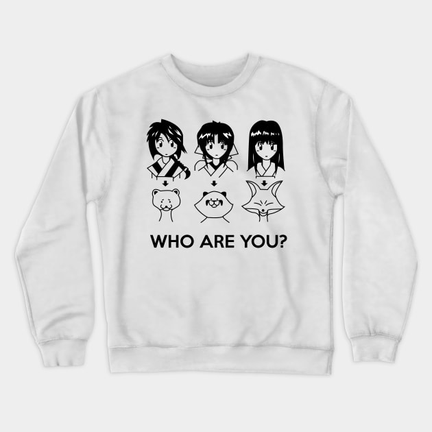 Rurouni Kenshin Ladies, Who are you? Crewneck Sweatshirt by Elemesca